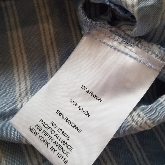 Jones New York Signature Celestial Blue Stripe S - Picture 8 of 8